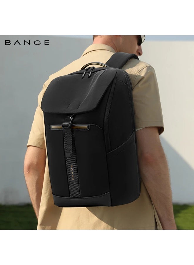 بانجي BANGE 8119 Black Hot Sell New Arrival Wholesale Soft Lightweight Waterproof Men Casual Laptop Backpack - Image 5